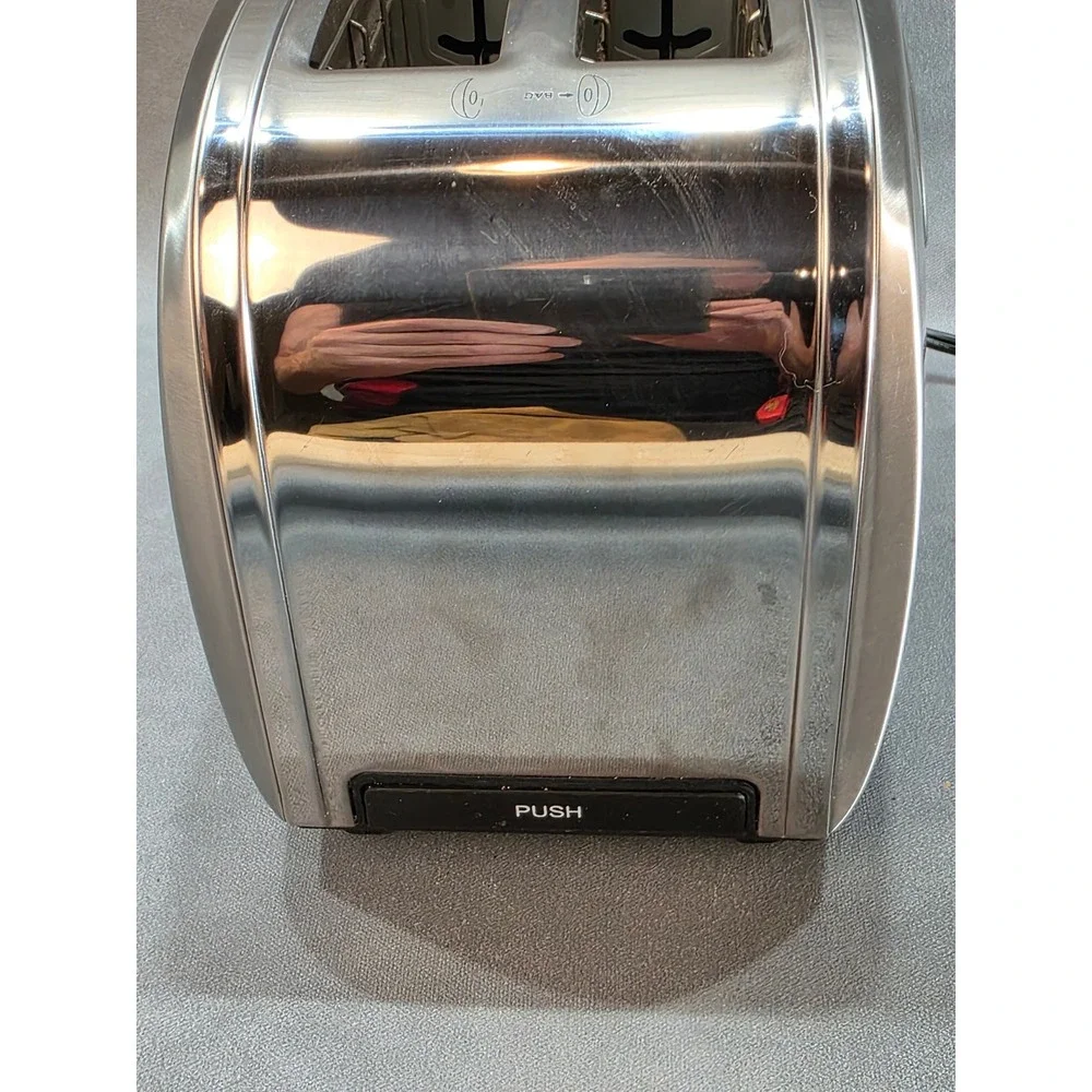 Stainless Steel 2-Slice Toaster Model T-361B Silver Bagel Defrost Reheat
